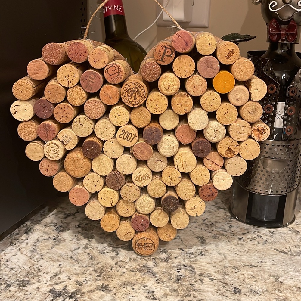 Handmade Wine Cork Heart